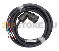 Кабель силовой 5 м, 380 В, без тормоза Inovance S6-L-M111-5.0