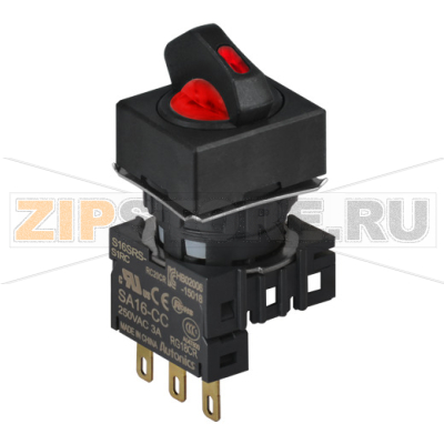 Переключатель селекторный, Ø отверстия: 16 мм Autonics S16SRS-S6RC 
