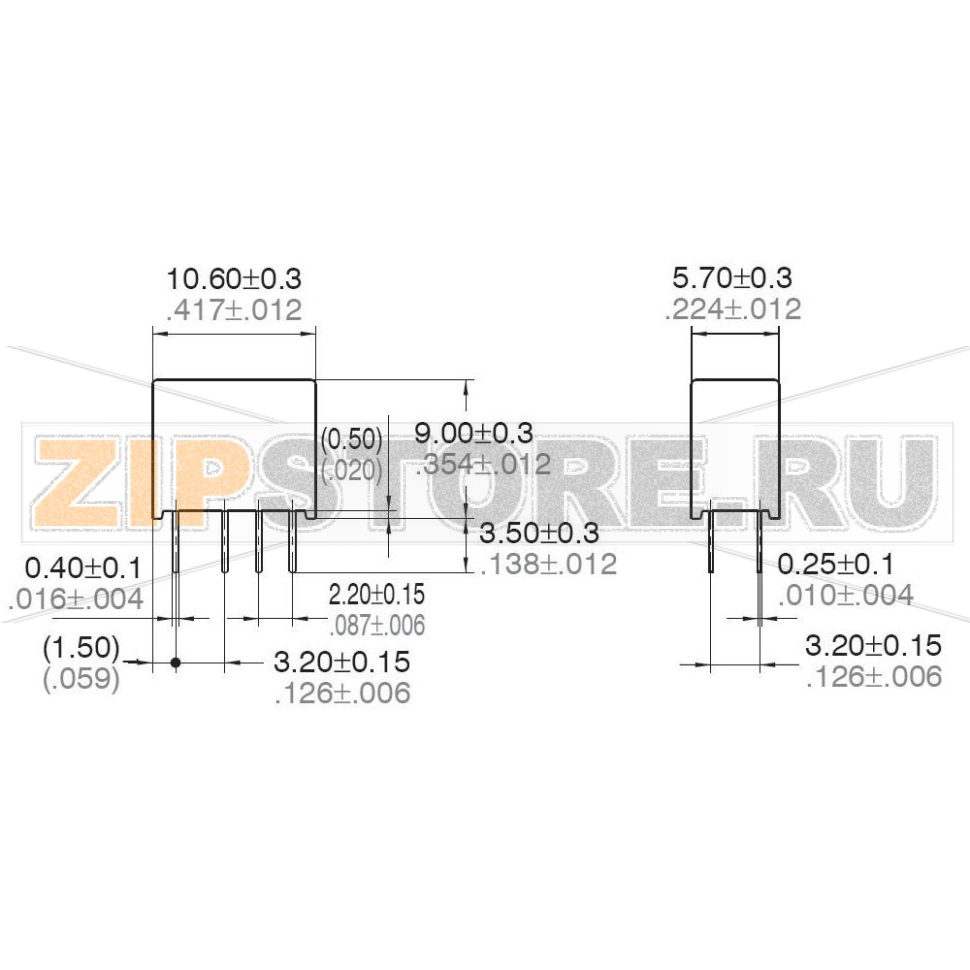 Реле электромагнитное 4.5 В/DC, 1 А, 1 шт Panasonic AGN2104H 