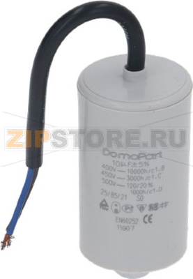 CAPACITOR W/BIPOLAR 10 MF 15CM 