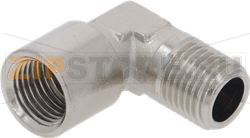L-FITTING ø 1/4M-1/4F NICKEL-PLATED 