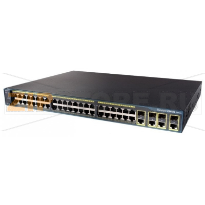 Коммутатор 48xGE, 4xGE/SFP, LAN Base Cisco WS-C2960G-48TC-L 