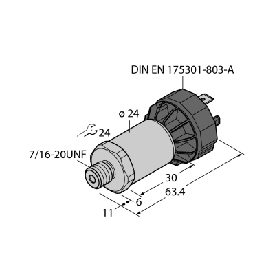 Датчик давления Turck PT200PSIG-2005-I2-DA91/X 