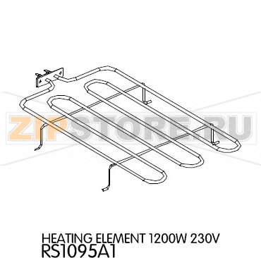 Heating element 1200W 230V Unox XL 405 Heating element 1200W 230V Unox XL 405Запчасть на деталировке под номером: 31Название запчасти на английском языке: Heating element 1200W 230V Unox XL 405