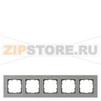 DELTA MIRO РАМКА 5-МЕСТН. АЛЮМИНИЙ Siemens 5TG1125-0