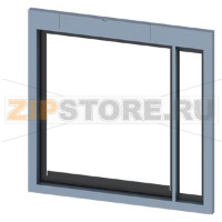 door sealing frame IP30 for withdr. circuit breakers for installing in cabinet door accessory for circuit breaker 3VA27 w/ handle Siemens 3VW9011-0AP04