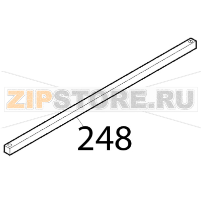 Barra quadra rettificata Sirman Mirra 220 Barra quadra rettificata Sirman Mirra 220Запчасть на деталировке под номером: 248