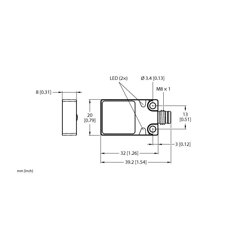 Датчик индуктивный Turck BI5-Q08-AP6X2-V1131/S34 