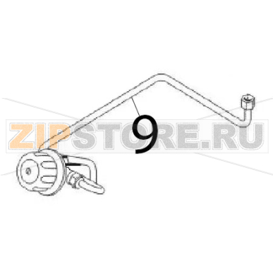 Water pipe Angelo Po 0G1CP1G Water pipe Angelo Po 0G1CP1GЗапчасть на деталировке под номером: 9