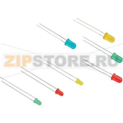 Светодиод круглый 35 мкд, 3 мм, 60°, 30 мА, 2.2 В, красный Würth Elektronik 151031SS06000 