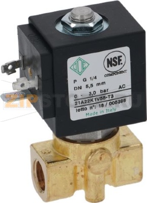 SOLENOID VALVE ODE 2 WAYS ø 1/4 230V 