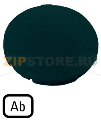 Шильдик кнопочный, плоский черный, AB Eaton M22-XD-S-D4 