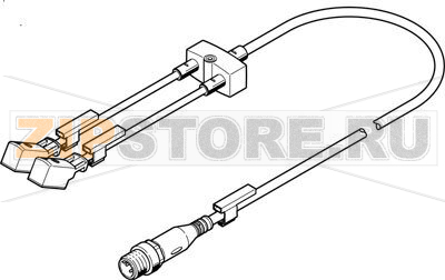 Коллектор Festo NEDY-L2R1-V1-Z4W2Z-U-0.3L-M12G4-2.5R 