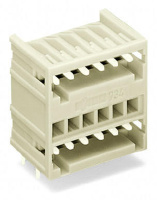 MCS MINI Двухуровневая вилка THT; 1.0 x 1.0 mm solder pin; угловые; 100% защита от неправильного подсоединения; Шаг контактов 3,5 мм; 14-пол.; светло-серые Wago 734-407