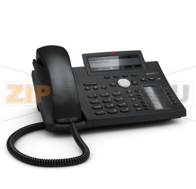 SNOM D345 Настольный IP-телефон. 12 учетных записей SIP, Графический монохромный экран 4&#039; + второй экран TruePaperless, 48 самомаркирующихся клавиш (12 физических), 2-порта 10/100/1000, USB 2.0, PoE, Сенсорная функция поднятия трубки, Блок питания приобре 