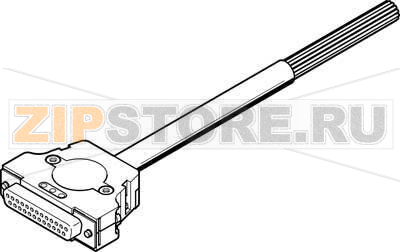 Кабель соединительный 5 м Festo NEBV-S1G25-K-5-N-LE15 