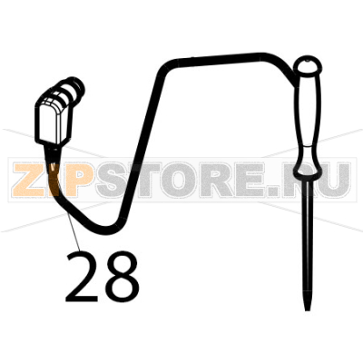 Needle probe D.5, L=1300 Tecnoinox GFB10DS Needle probe D.5, L=1300 Tecnoinox GFB10DSЗапчасть на деталировке под номером: 28