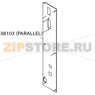 Panel, rear PCB (parallel) Zebra 105SE Panel, rear PCB (parallel) Zebra 105SEЗапчасть на деталировке под номером: 38103