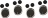 SET OF 4 ADAPTABLE KNOBS STAINLESS STEEL