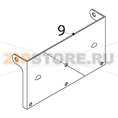 Bracket - water pan Hoshizaki IM-65NE Bracket - water pan Hoshizaki IM-65NEЗапчасть на деталировке под номером: 9