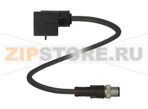 Разъём клапанов Valve Connector Cordset VMB-2+P-0,6M-PUR-V1-G Pepperl+Fuchs Описание оборудованияValve connector, Form B, 2+PE, PUR cable to M12 round plug connector