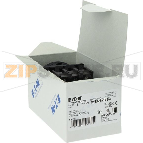 Выключатели главные, P1, 32 A, монтаж, 3-полюсн Eaton P1-32/EA/SVB-SW 