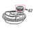 Pinion gear, 18T agitator shaft KitchenAid 5K5SS