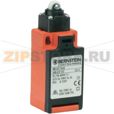 Выключатель концевой с роликом 240 В/AC, 10 А, IP65, 1 шт Bernstein I88-U1Z RIWK 