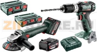 SET 2 TOOLS + BATTERIES METABO