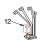 Screw, self tapping 4-40 X 5/16 Phil pan  HD, type TT KitchenAid 5K5SS