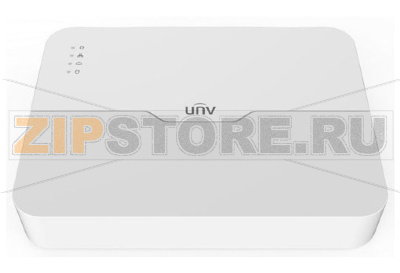 Uniview NVR301-16LX-P8 Видеорегистратор IP 16-ти канальный с 8 PoE портами, видеовыходы HDMI/VGA, двухстор. аудиовход 1 канал RCA, аудиовыход 1 канал RCA, 1 SATA HDD до 6TB,  разрешение записи  и просмотра до 4K 