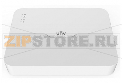 Uniview NVR301-16LX-P8 Видеорегистратор IP 16-ти канальный с 8 PoE портами, видеовыходы HDMI/VGA, двухстор. аудиовход 1 канал RCA, аудиовыход 1 канал RCA, 1 SATA HDD до 6TB,  разрешение записи  и просмотра до 4K 