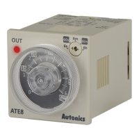 Таймер аналоговый с функцией задержки включения, компактный, 8-контактный разъем, круговая шкала Autonics ATE8-46