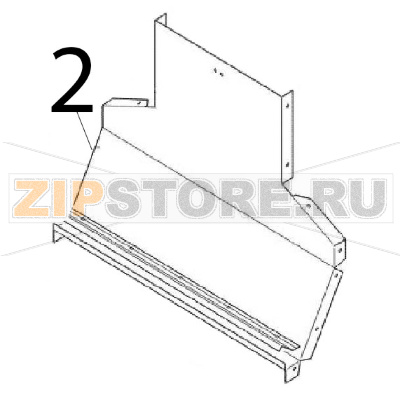 Flue front panel Angelo Po 1G1BR1G Flue front panel Angelo Po 1G1BR1GЗапчасть на деталировке под номером: 2