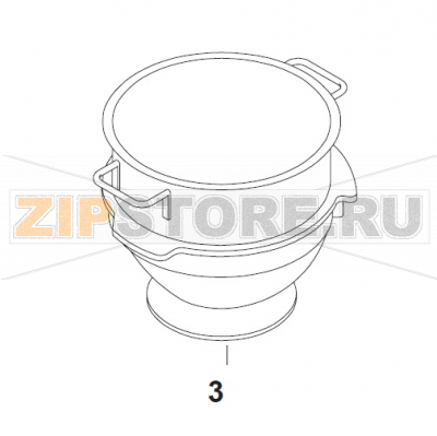 40/20L Bowl Stainless Steel Bear Varimixer AR40 VL-1S                                                                       40/20L Bowl Stainless Steel Bear Varimixer AR40 VL-1SЗапчасть на сборочном чертеже под номером: 3Название запчасти на датском&nbsp;языке: 40/20L Bowl Stainless Steel Bear Varimixer AR40 VL-1S
