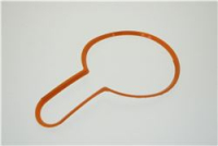 CORNICETTA PLASTICA ARANCIONE