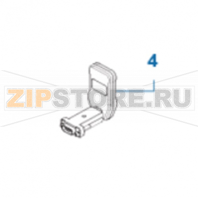 Bluetooth-модуль внешний TSC TTP-2410MT Модуль Bluetooth внешний для RS-интерфейса для принтера TSC TTP-2410MTЗапчасть на сборочном чертеже под номером: 4Название запчасти на английском языке: External Bluetooth module (for RS-232 interface) TSC TTP-2410MT