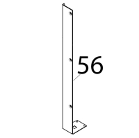 Piantone anteriore sinistro Tecnoeka KF 966 D AL UD