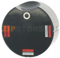 BLACK KNOB ø 49 mm SILK-SCREEN PRINTED 