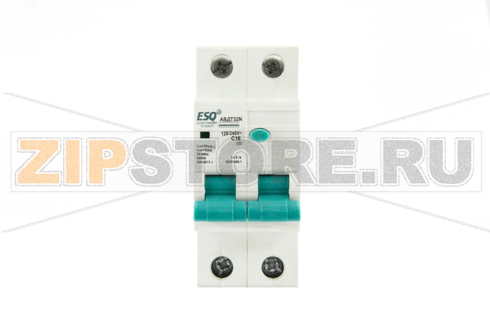 Дифавтомат 16 А, 30 мА, 6 кА, 1P+N ESQ 14.03.06.000009 