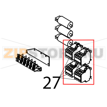 Contattore tetrapolare 20 A Siemens Tecnoeka KF 1010 A UD Contattore tetrapolare 20 A Siemens Tecnoeka KF 1010 A UDЗапчасть на деталировке под номером: 27