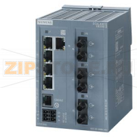 SCALANCE XB205-3 MANAGEABLE LAYER 2 IE-SWITCH 5X 10/100 MBITS/S RJ45 PORTS 3X MM FO ST-PORT 1X CONSOLE PORT DIAGNOSTICS-LED REDUNDANT POWER SUPPLY TEMP.-RANGE 0 DGR C UP TO +60 DGR C, DIN RAIL MOUNTING PROFINET IO-DEVICE ETHERNET/IP CERTIFICATE DEFAULT PR