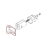 Black microswitch supp. dump box P0049 Saeco Talea Giro