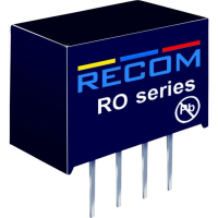 Преобразователь DC/DC, печатный монтаж, 12 В/DC, 5 В/DC, 200 mA, 1 Вт Recom RO-1205S/P