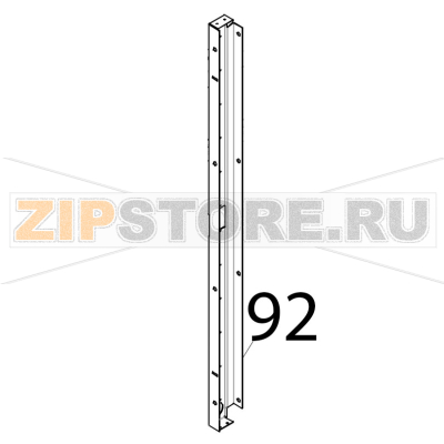 Traverso interno sinistro porta Tecnoeka KF 1010 A UD Traverso interno sinistro porta Tecnoeka KF 1010 A UDЗапчасть на деталировке под номером: 92