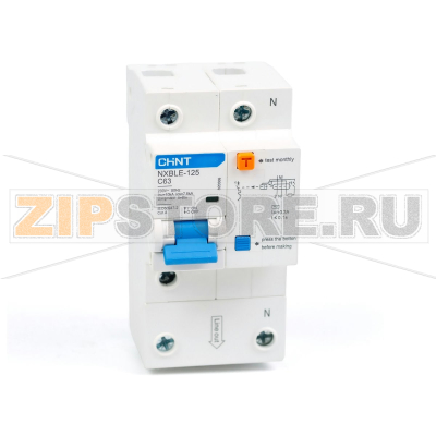 Дифавтомат 63 А, 300 мА, 10 кА Chint NXBLE-125 