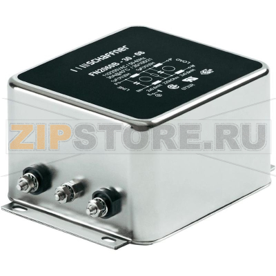 Фильтр сетевой 20 А, 1 фаза, 250 В/AC, 113.5x57.5x45.4 мм, 20 шт Schaffner FN 2060-20-06 