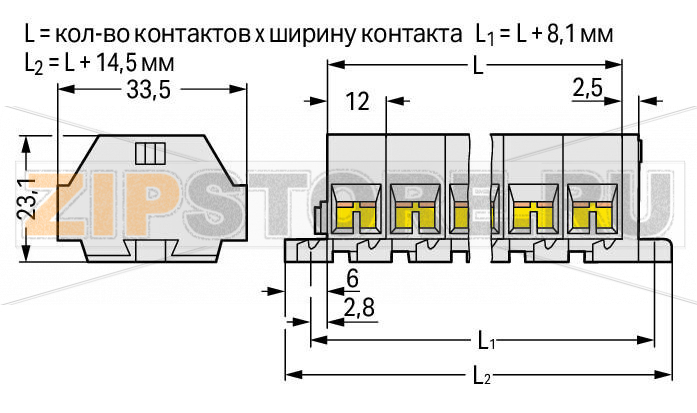 4-проводная клеммная колодка; подходят для исполнений Ex e II; 12-пол.; без кнопок; с крепежными фланцами; для винтового или аналогичных типов крепления; Крепежное отверстие 3,2 мм O; 4 mm; CAGE CLAMP®; 4,00 mm; светло-серые Wago 262-242 
