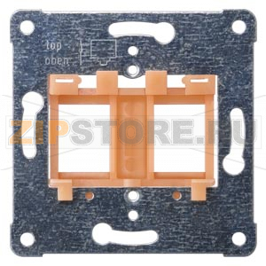 ОПОРНАЯ ПАНЕЛЬ ОРАНЖЕВАЯ ДЛЯ УСТАНОВКИ 2 JACK/PLUG РАЗЪЕМОВ Siemens 5TG2082 
