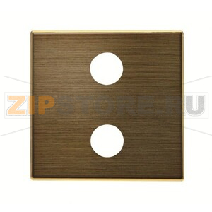 Накладка для 2xRCA разъёма/коннектора, античная латунь ABB 2CLA855520A1201 